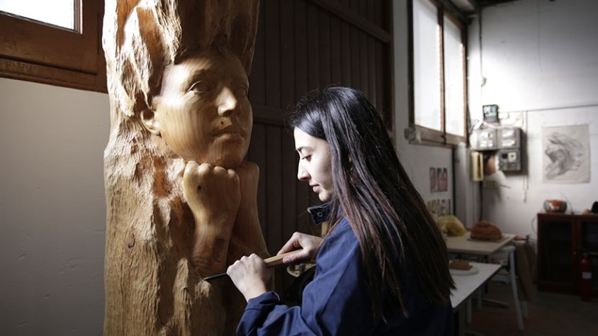 Cristina Montero al seu taller