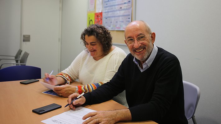 El psiquiatre Ernest Torrell i la treballadora social Cèlia Costa