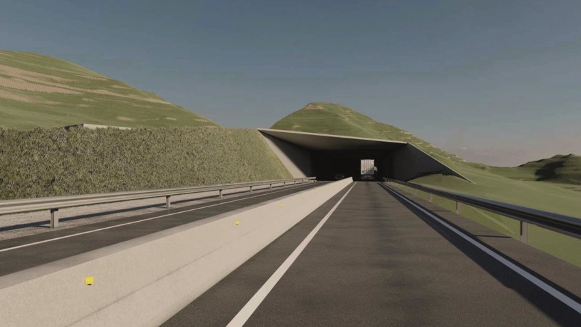 L'ecotúnel de la Torre d'en Llunes | Reproducció extreta del projecte constructiu
