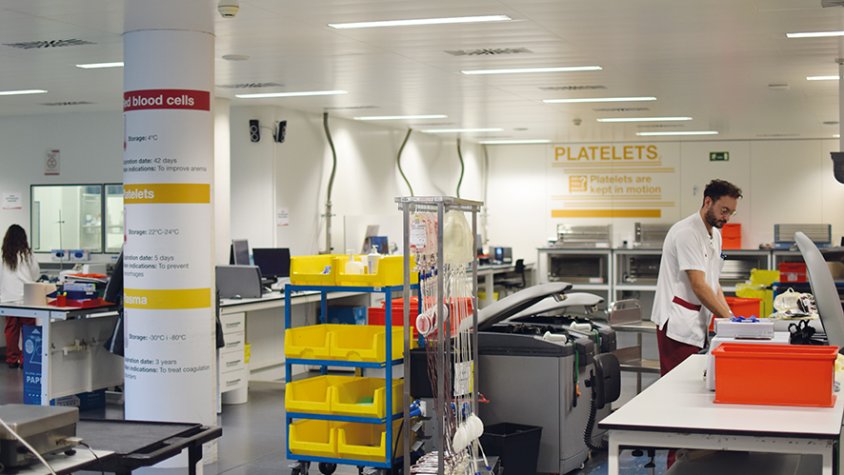 Al Banc de Sang i Teixits funciona com una xarxa que connecta donants amb pacients sent una iniciativa solidària que aplega molts voluntaris.