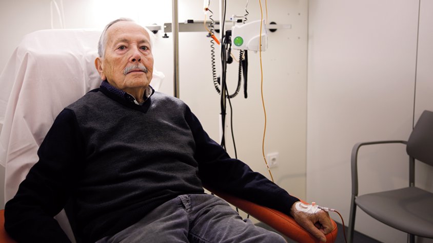 En Joaquim Grabulosa va ser diagnosticat amb un limfoma i va haver de rebre de forma periòdica donacions de sang a l'hospital